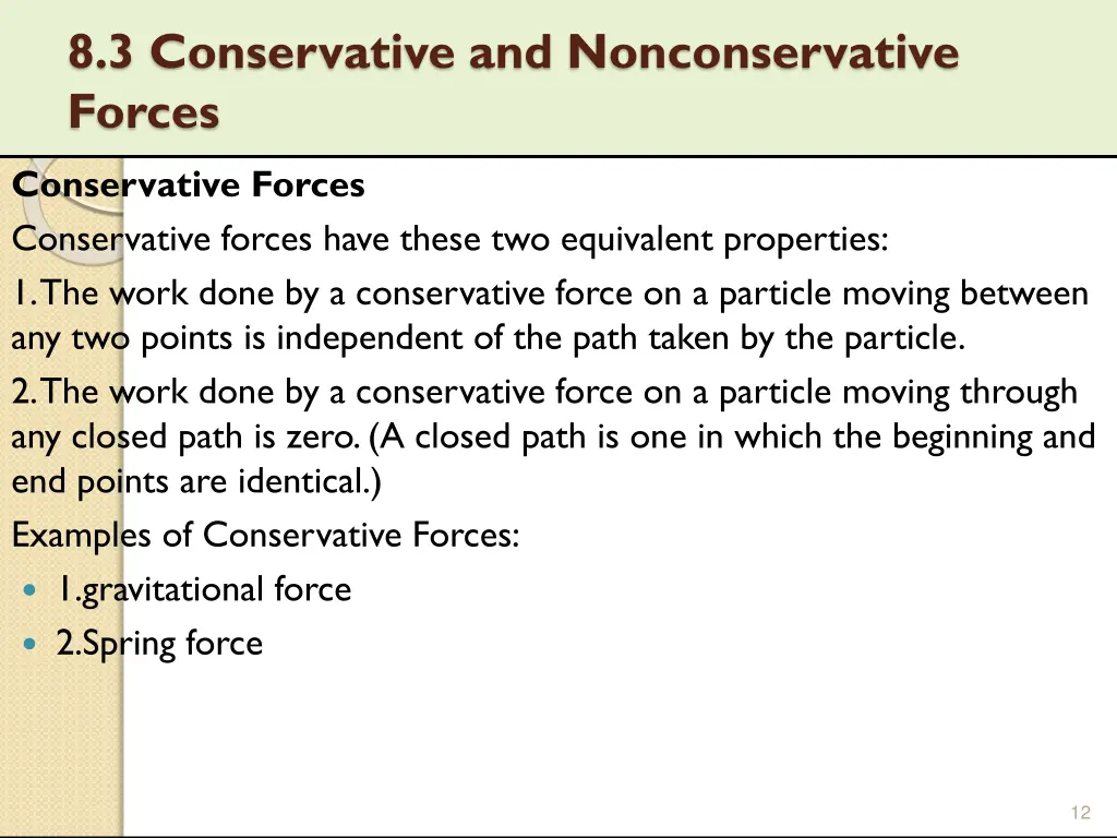 8 3 conservative and nonconservative forces