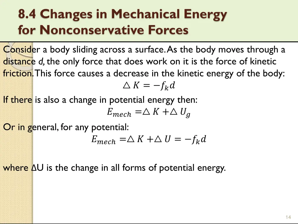 8 4 changes in mechanical energy 1