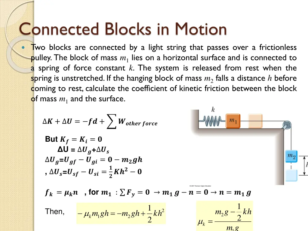 connected blocks in motion two blocks