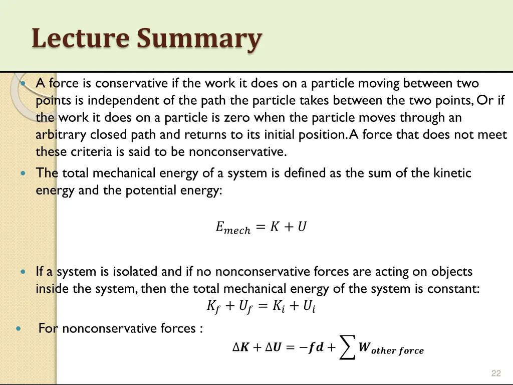 lecture summary 1