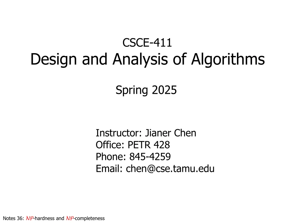 csce 411