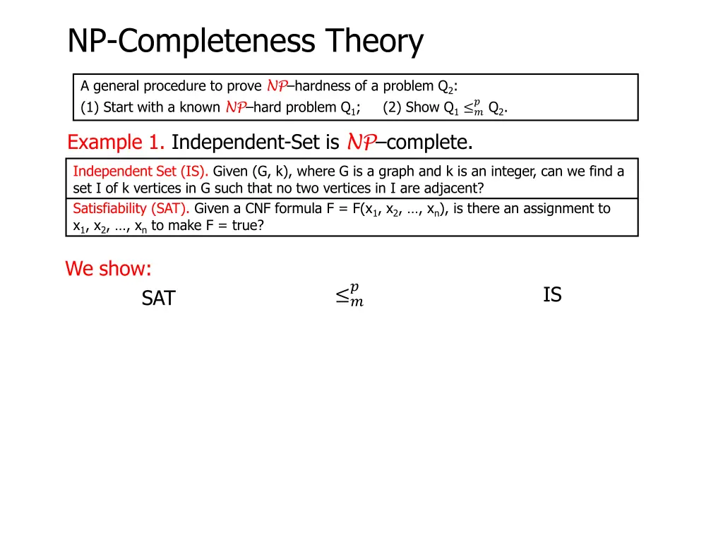 np completeness theory 4