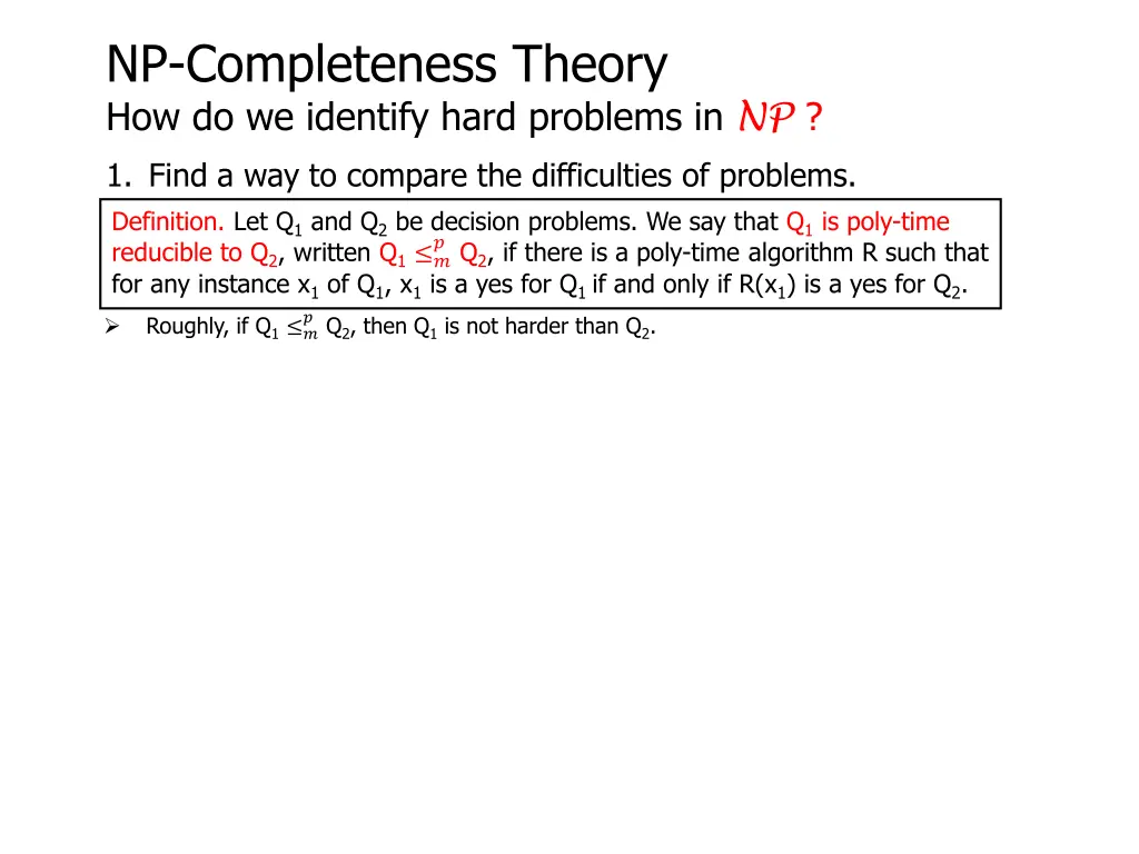 np completeness theory how do we identify hard 1