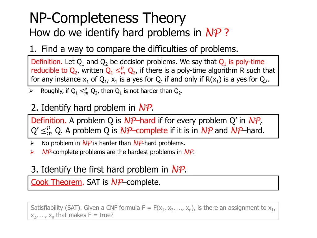 np completeness theory how do we identify hard 4