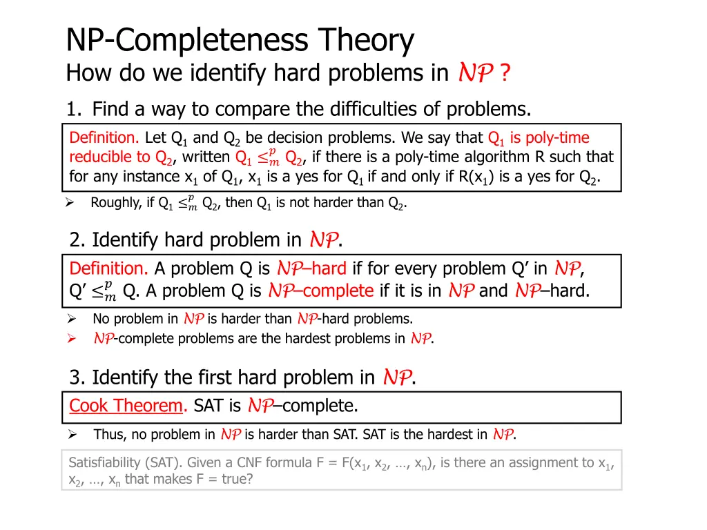 np completeness theory how do we identify hard 5