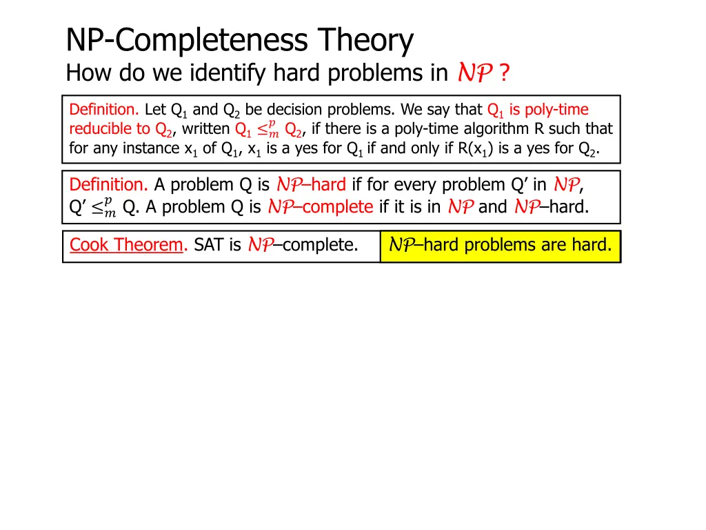 np completeness theory how do we identify hard 6
