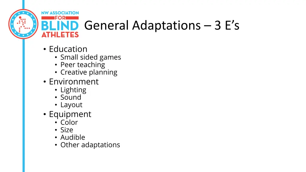 general adaptations 3 e s