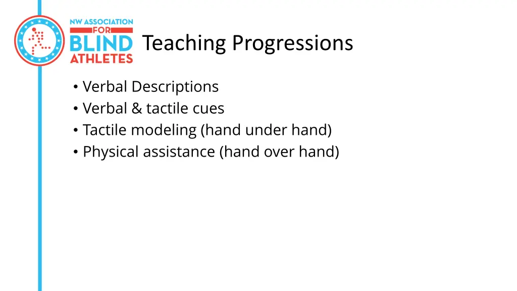 teaching progressions