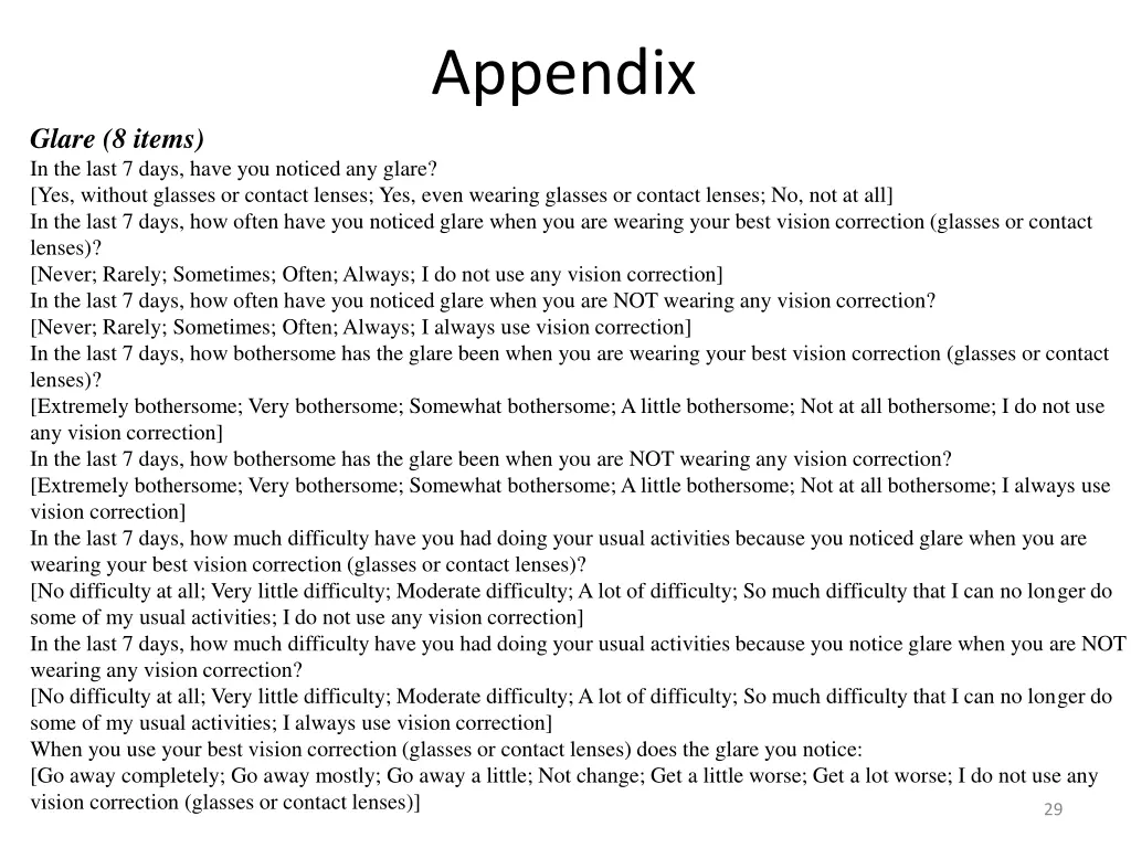 appendix