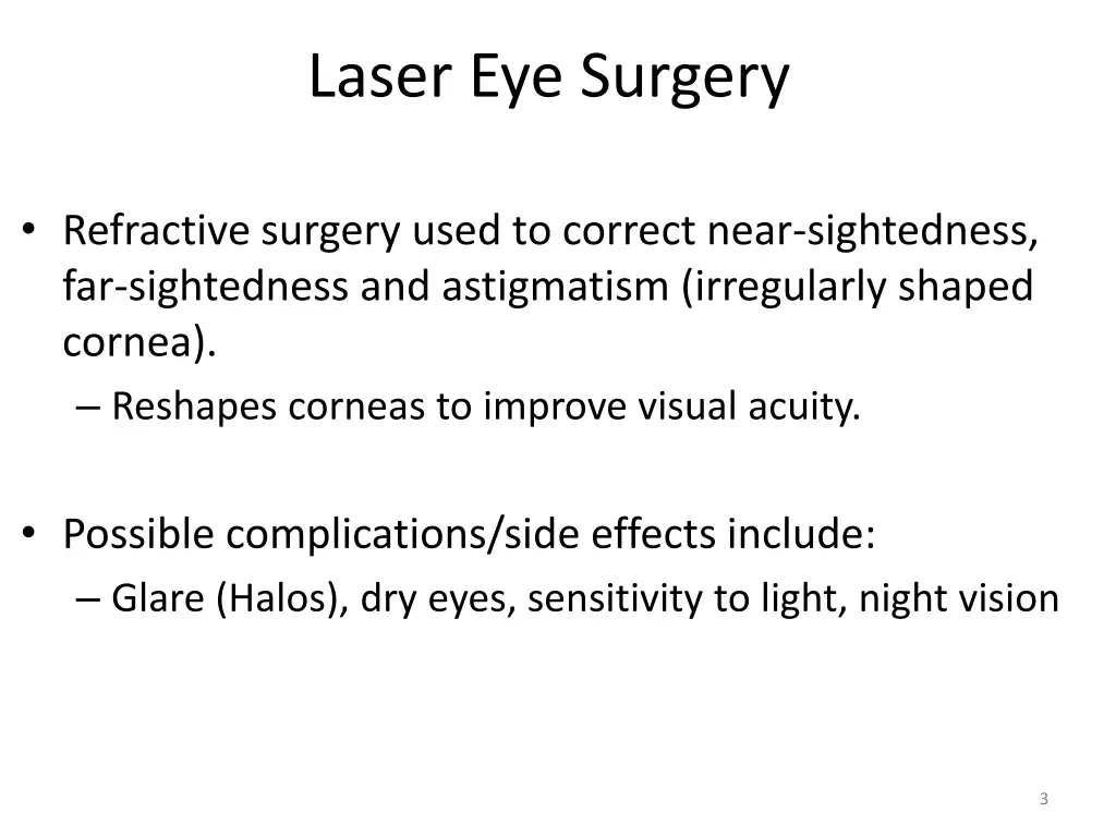 laser eye surgery