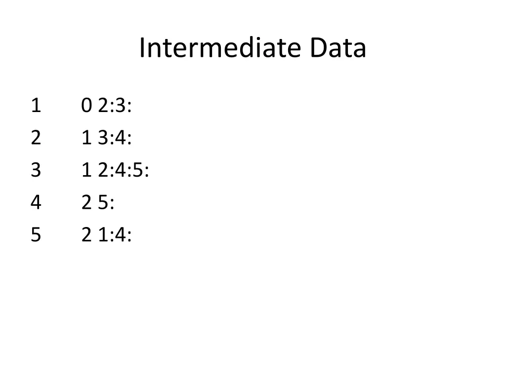 intermediate data 1