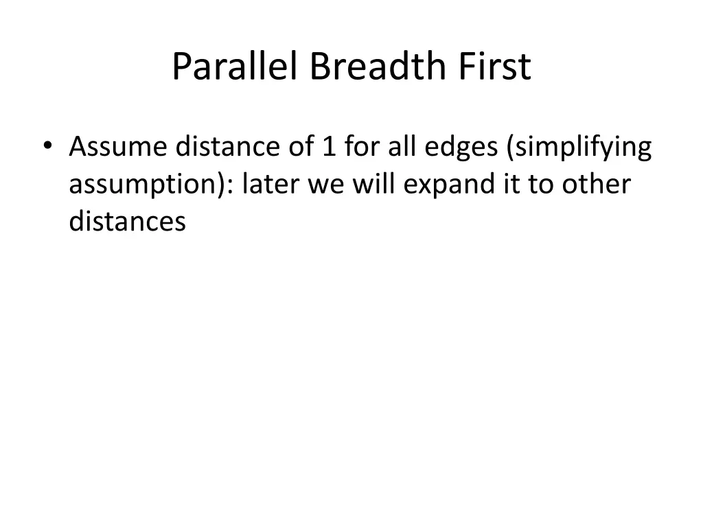 parallel breadth first