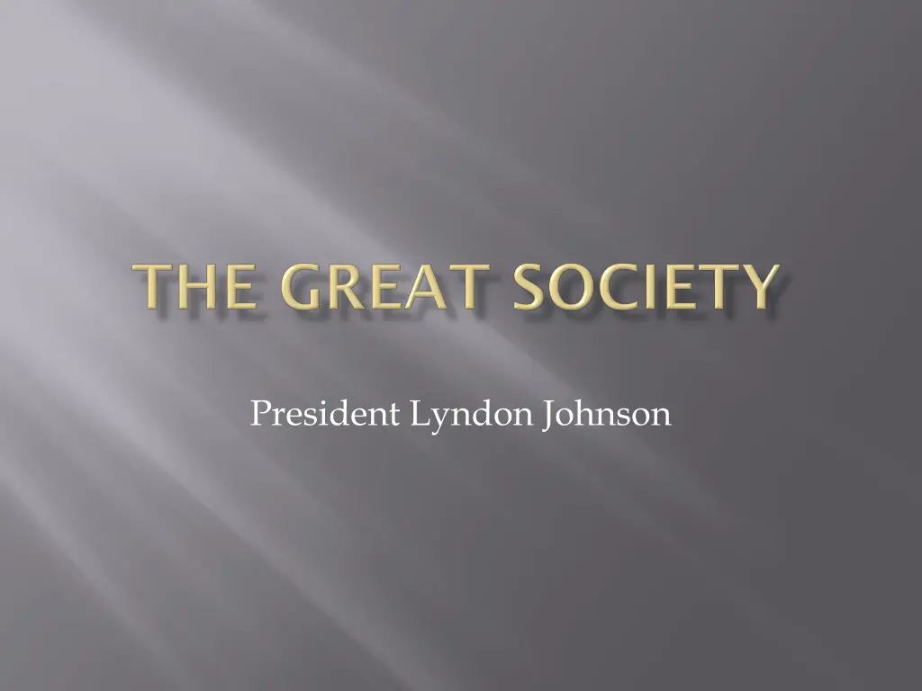 president lyndon johnson