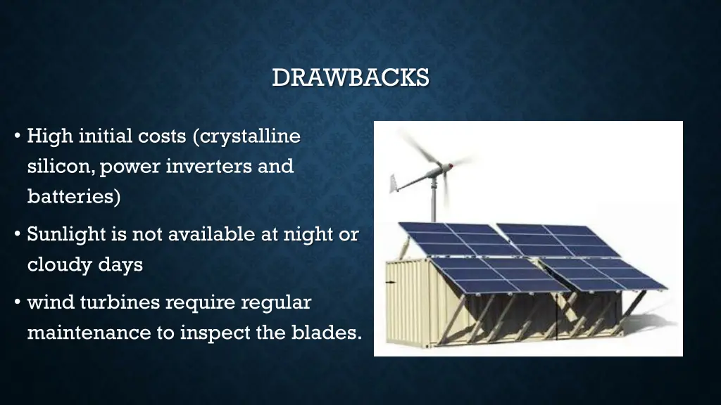 drawbacks