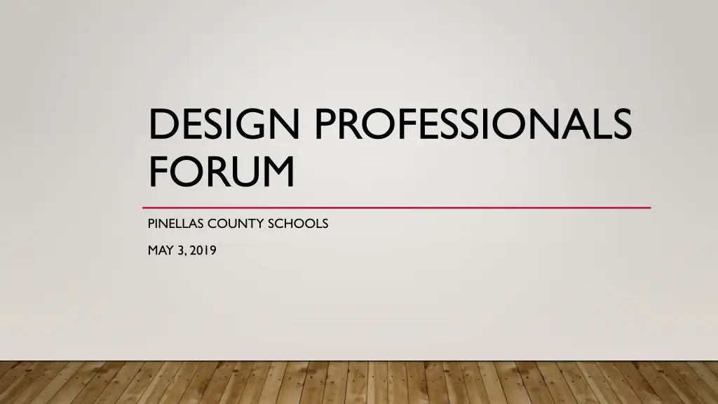 design professionals forum
