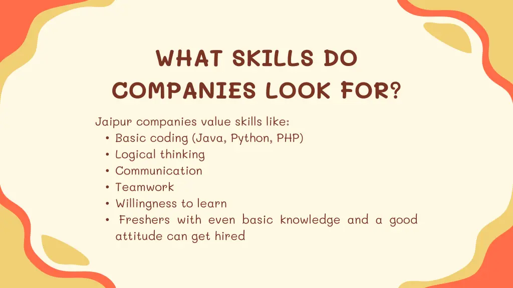what skills do companies look for