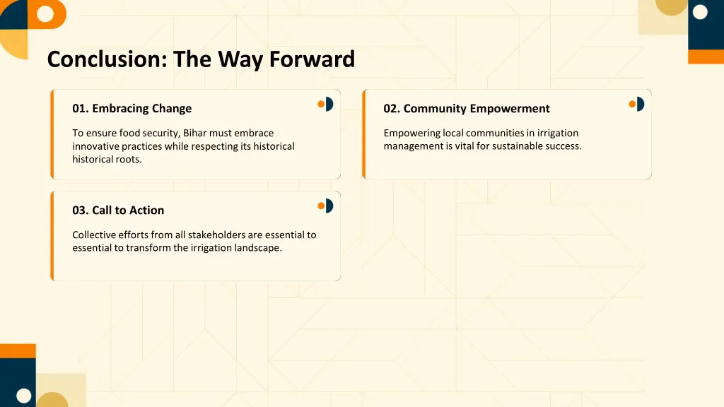 conclusion the way forward