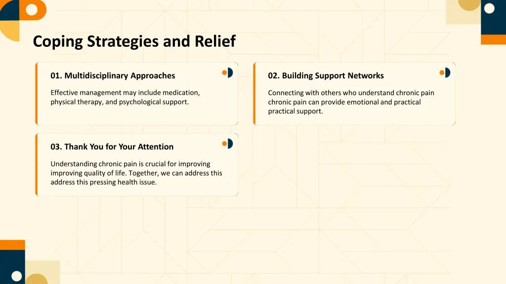 coping strategies and relief