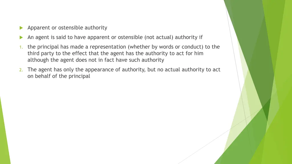 apparent or ostensible authority