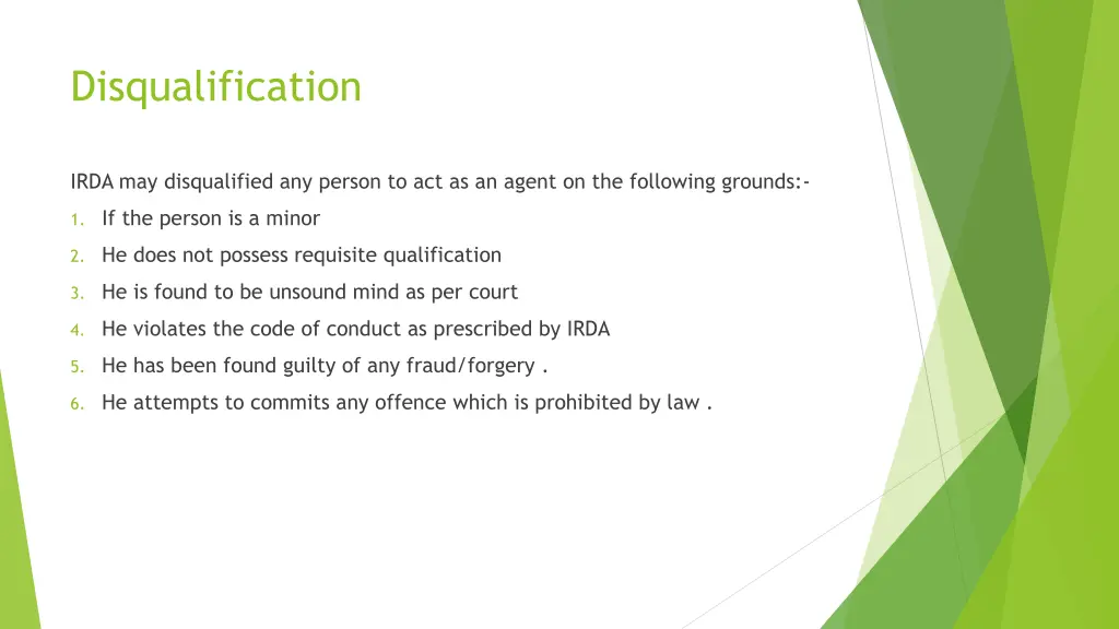 disqualification