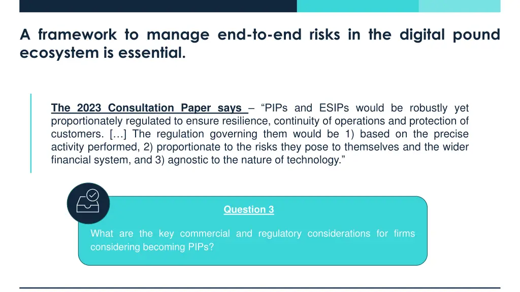 a framework to manage end to end risks