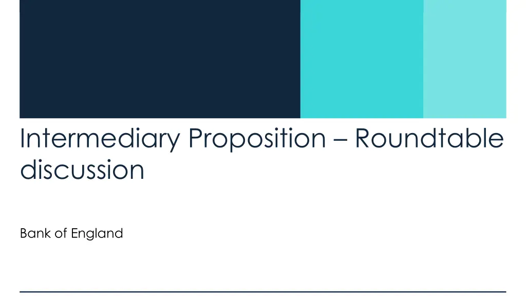 intermediary proposition roundtable discussion