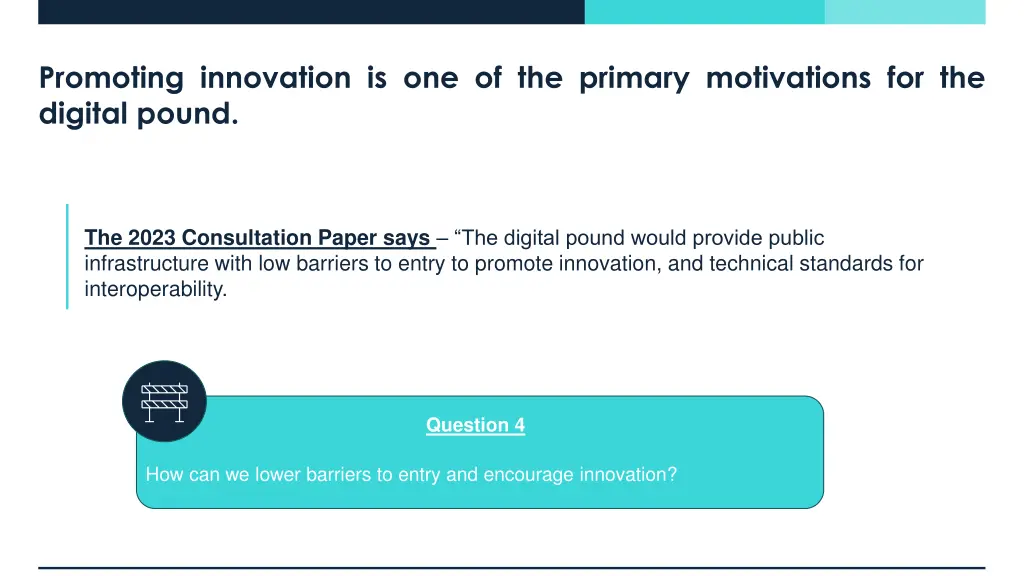 promoting innovation is one of the primary