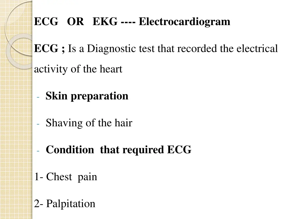 ecg or ekg electrocardiogram