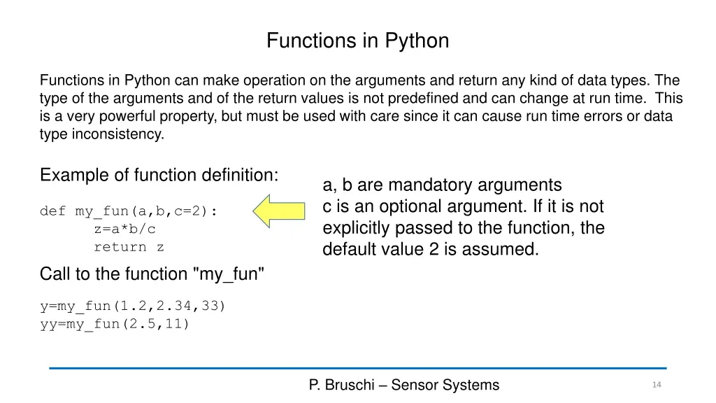 functions in python