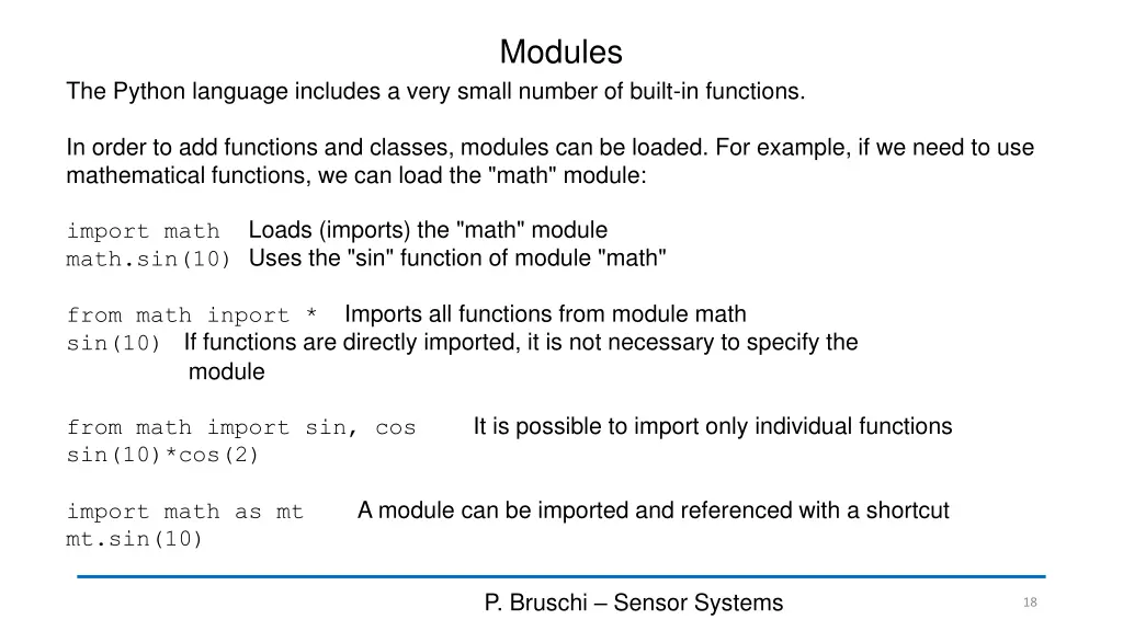 modules