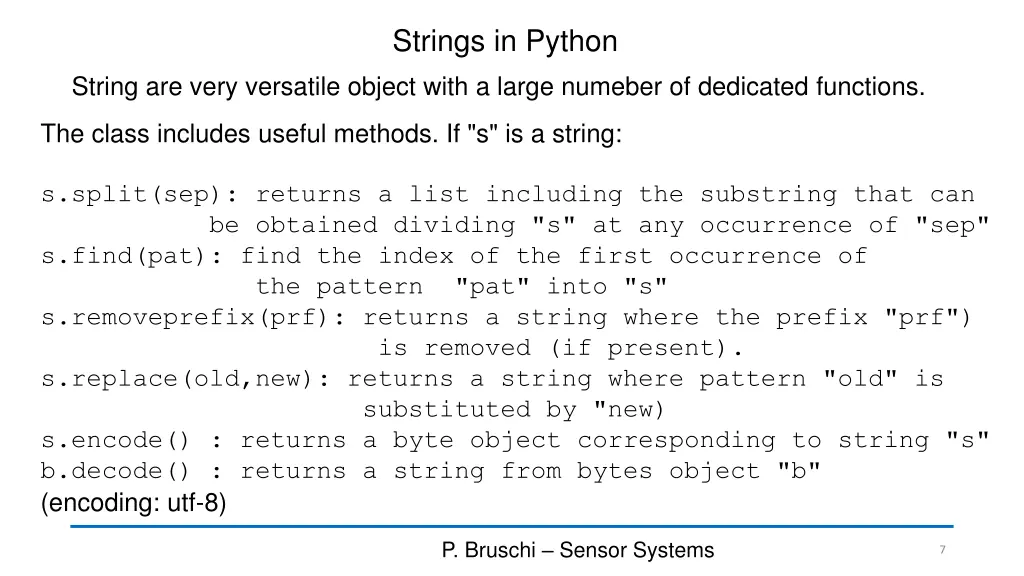 strings in python