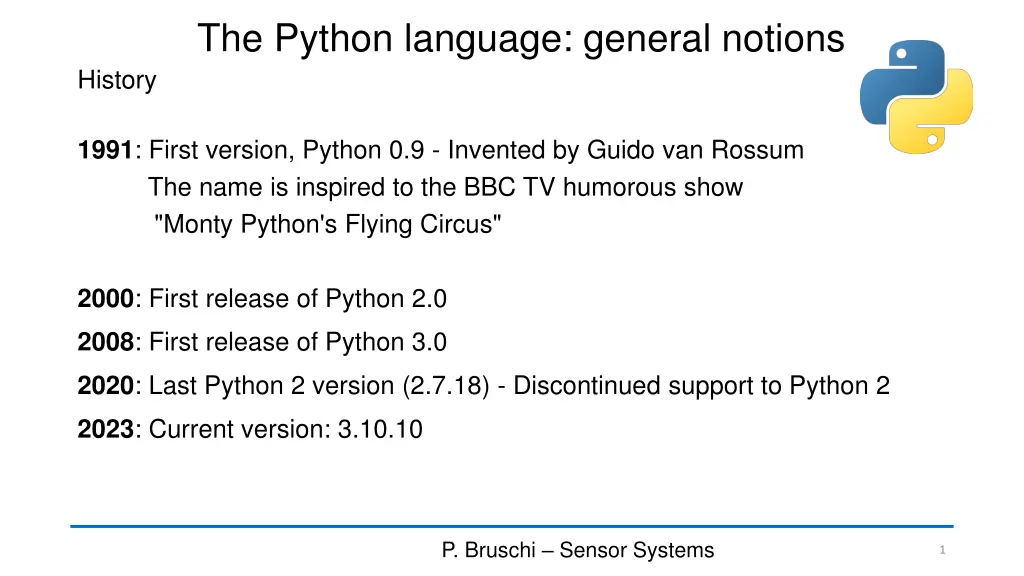 the python language general notions