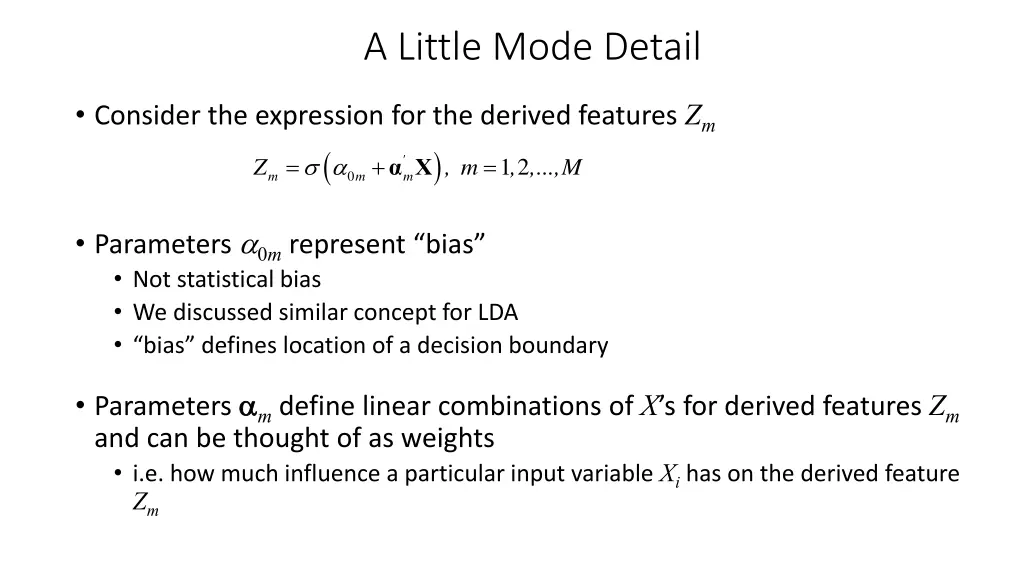 a little mode detail