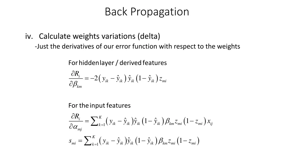 back propagation 1
