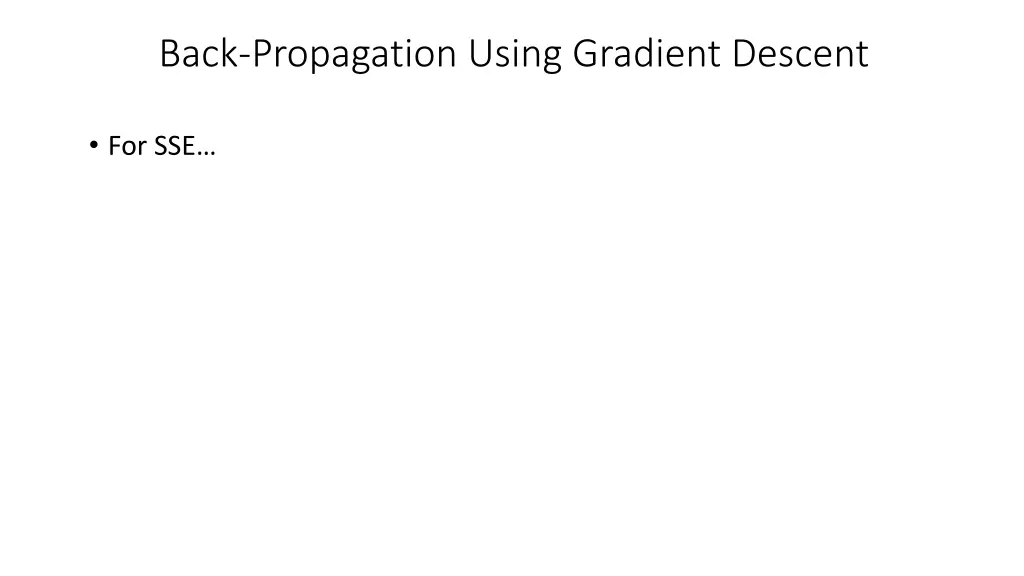 back propagation using gradient descent 4