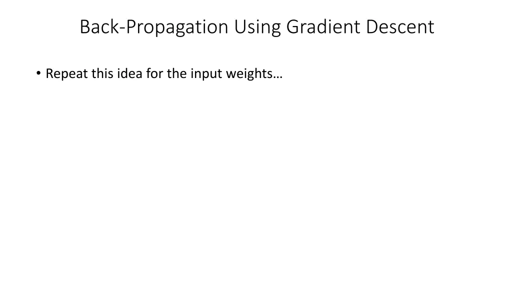 back propagation using gradient descent 5