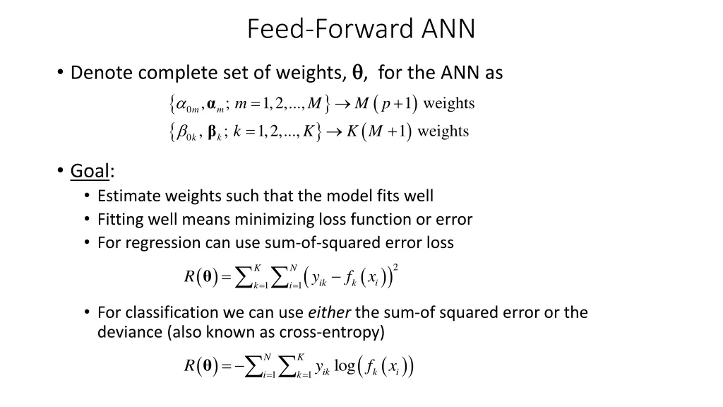 feed forward ann