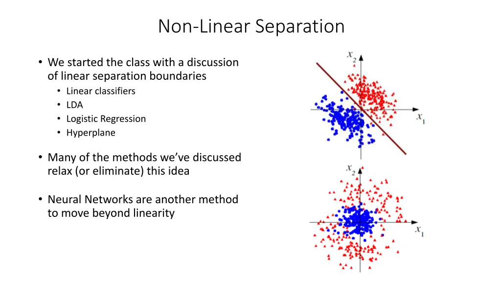 non linear separation