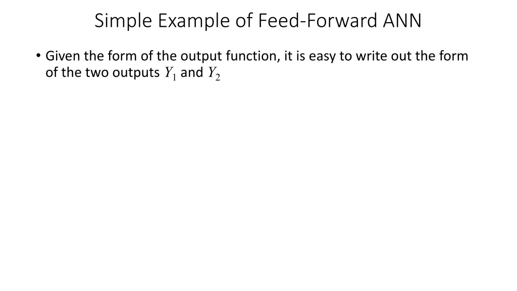 simple example of feed forward ann 7