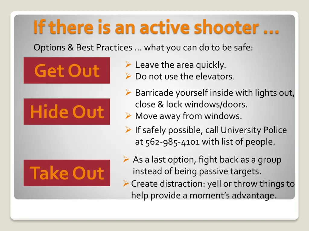 if there is an active shooter