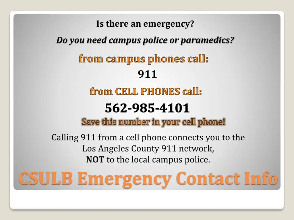 is there an emergency
