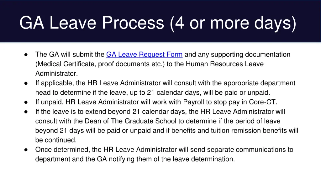 ga leave process 4 or more days