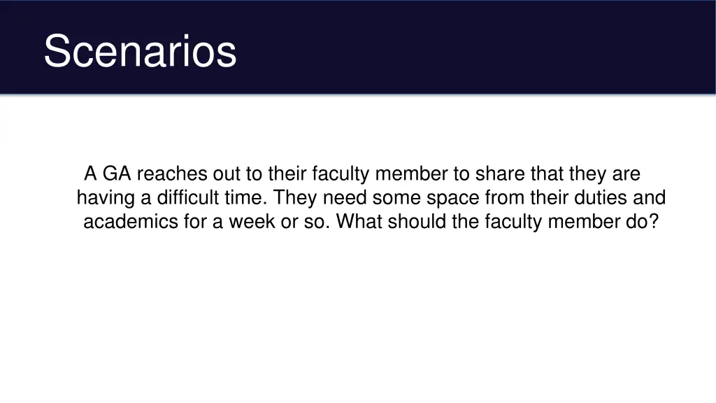 scenarios 1