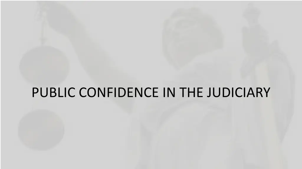 public confidence in the judiciary
