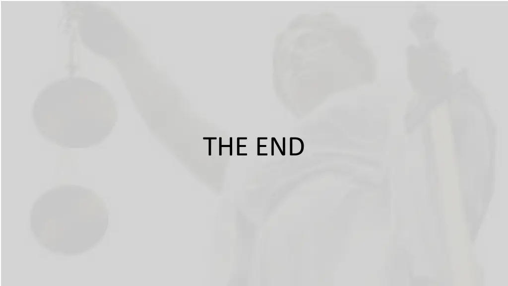 the end