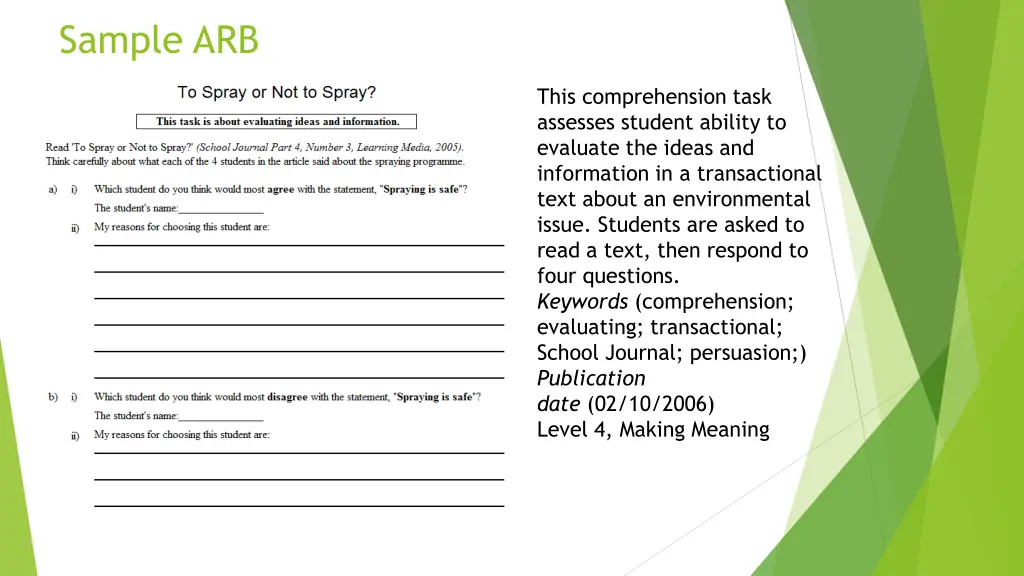 sample arb