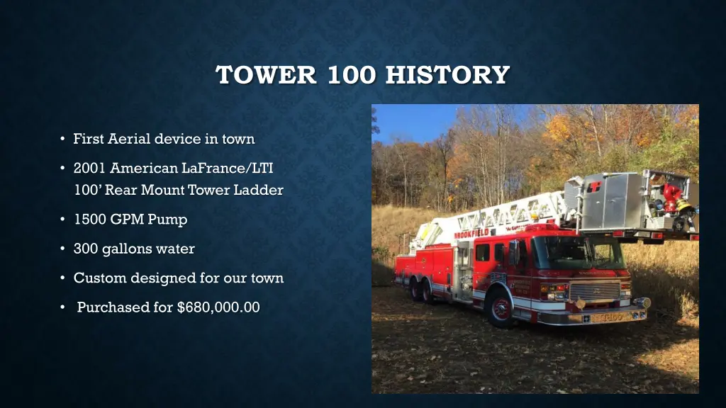 tower 100 history