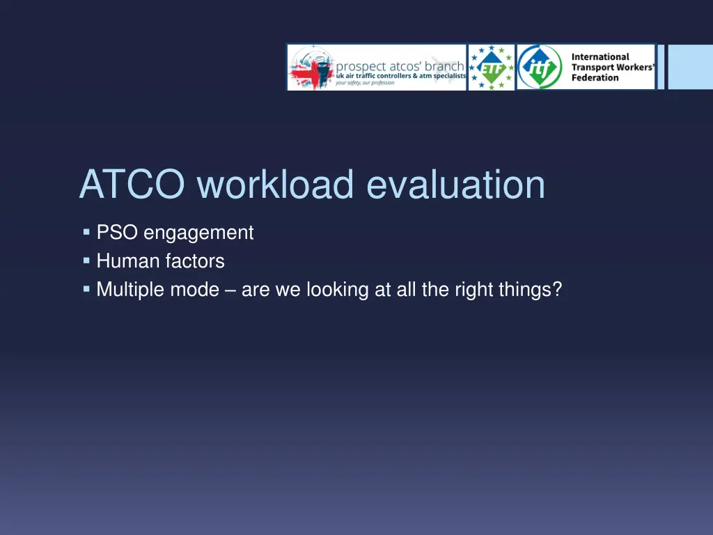 atco workload evaluation