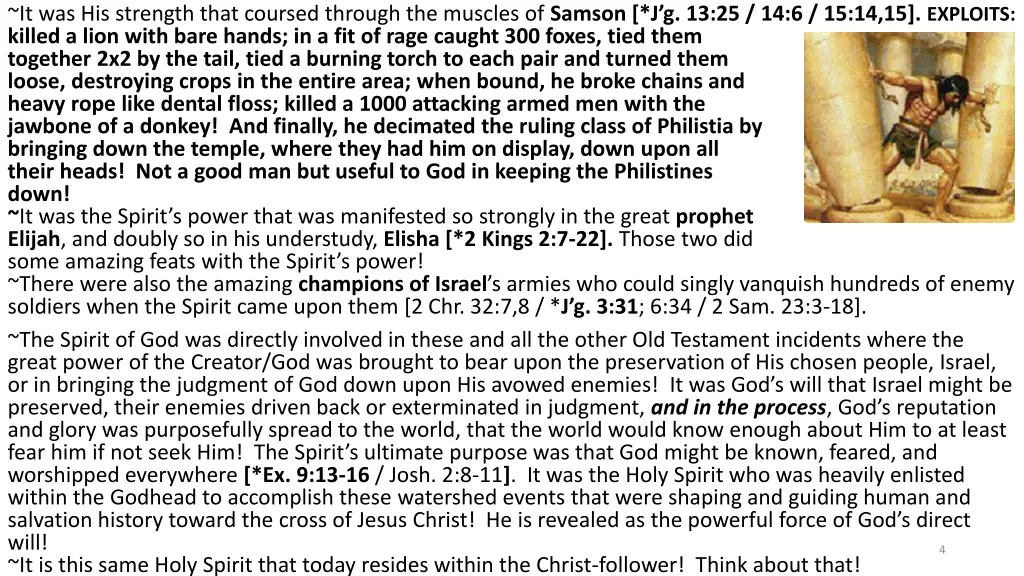 it was his strength that coursed through
