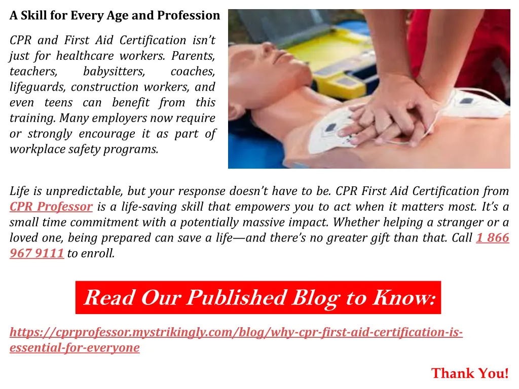 a skill for every age and profession